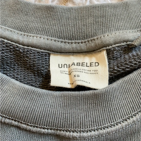 UNLABELED BY ANNA PETROSIAN sweatshirt in ash size XS - Picture 5 of 7